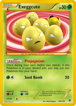 Exeggcute 102/101 Plasma Blast