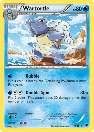 Wartortle 15/101 Plasma Blast