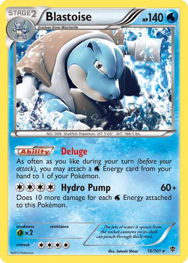 Blastoise 16/101 Plasma Blast
