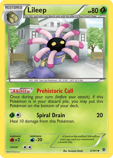 Lileep 3/101 Plasma Blast