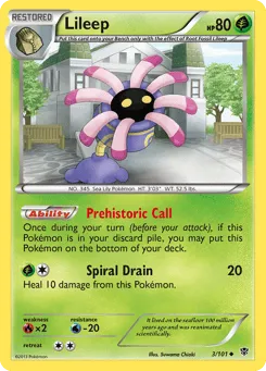 Lileep 3/101 Plasma Blast