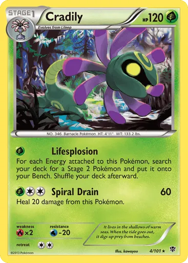 Cradily 4/101 Plasma Blast