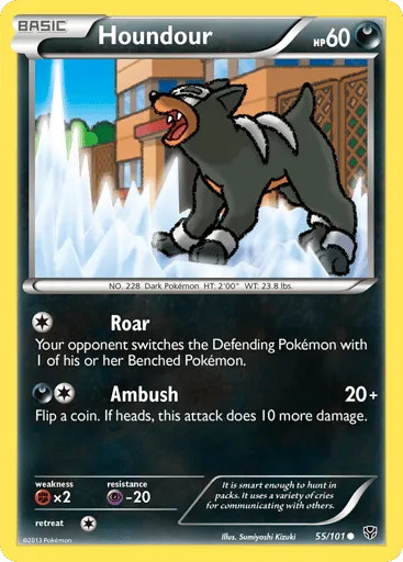 Houndour 55/101 Plasma Blast