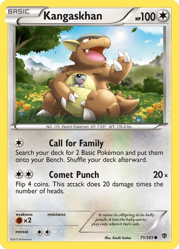 Kangaskhan 71/101 Plasma Blast