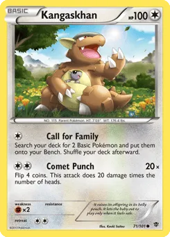 Kangaskhan 71/101 Plasma Blast