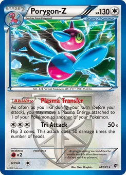 Porygon-Z 74/101 Plasma Blast