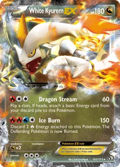 White Kyurem-EX 101/113 Legendary Treasures