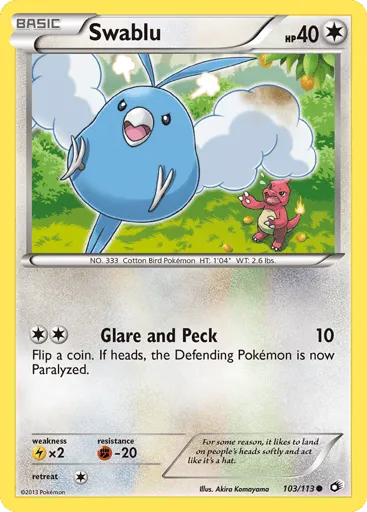 Swablu 103/113 Legendary Treasures