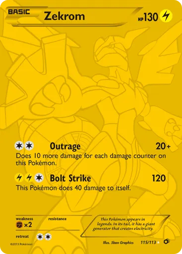 Zekrom 115/113 Legendary Treasures