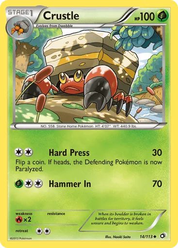 Crustle 14/113 Legendary Treasures