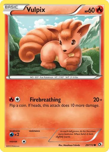 Vulpix 20/113 Legendary Treasures