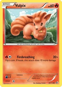 Vulpix 20/113 Legendary Treasures