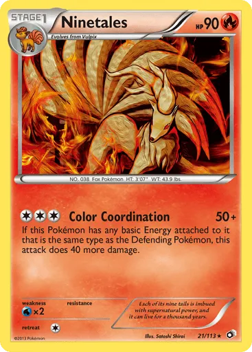 Ninetales 21/113 Legendary Treasures