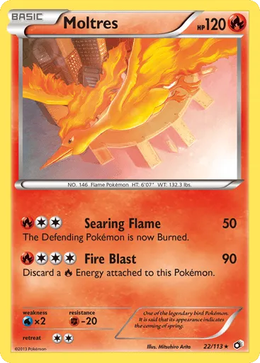 Moltres 22/113 Legendary Treasures