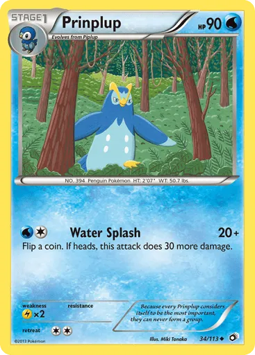 Prinplup 34/113 Legendary Treasures