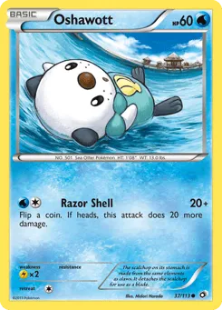 Oshawott 37/113 Legendary Treasures