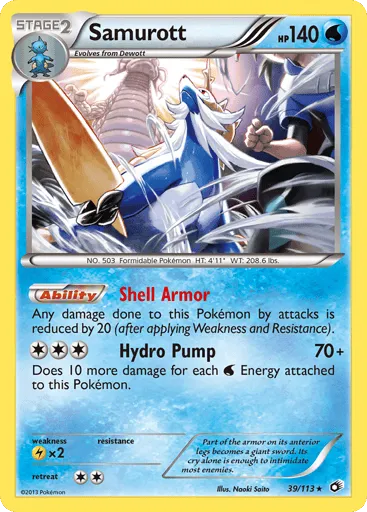 Samurott 39/113 Legendary Treasures
