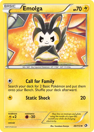 Emolga 49/113 Legendary Treasures