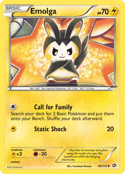 Emolga 49/113 Legendary Treasures