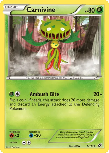 Carnivine 5/113 Legendary Treasures