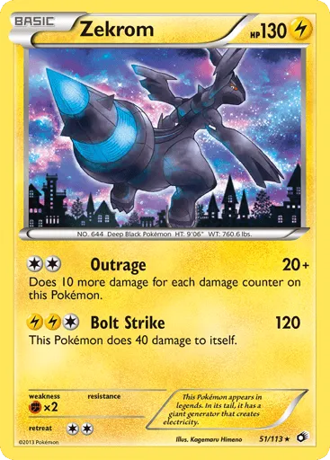 Zekrom 51/113 Legendary Treasures