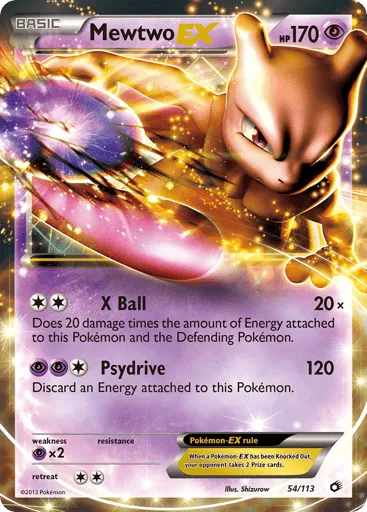 Mewtwo-EX 54/113 Legendary Treasures