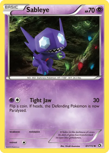 Sableye 61/113 Legendary Treasures