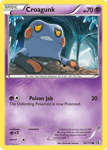 Croagunk 62/113 Legendary Treasures
