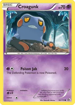 Croagunk 62/113 Legendary Treasures