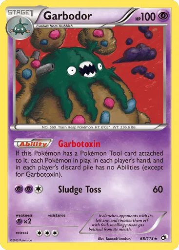 Garbodor 68/113 Legendary Treasures