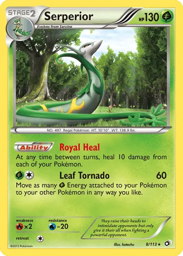 Serperior 8/113 Legendary Treasures