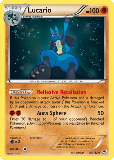 Lucario 80/113 Legendary Treasures