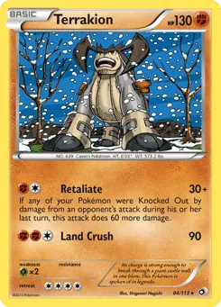Terrakion 84/113 Legendary Treasures