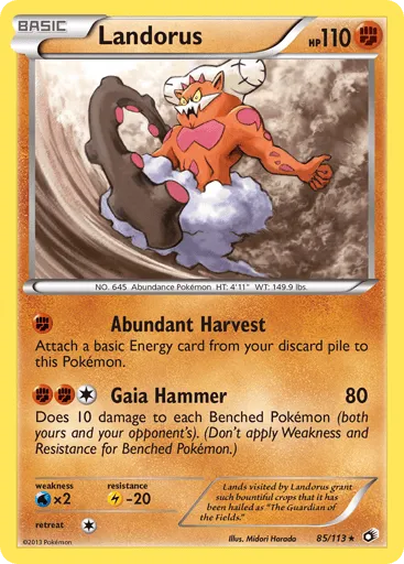 Landorus 85/113 Legendary Treasures