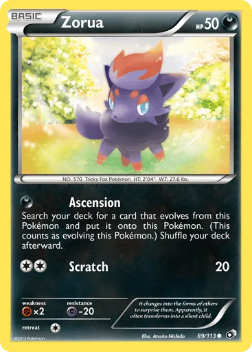 Zorua 89/113 Legendary Treasures