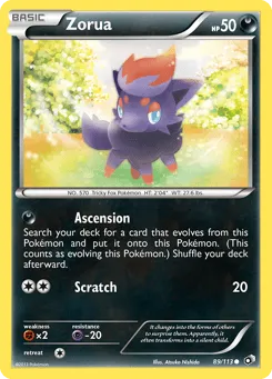 Zorua 89/113 Legendary Treasures