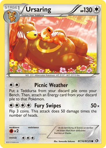Ursaring RC16/RC25 Legendary Treasures