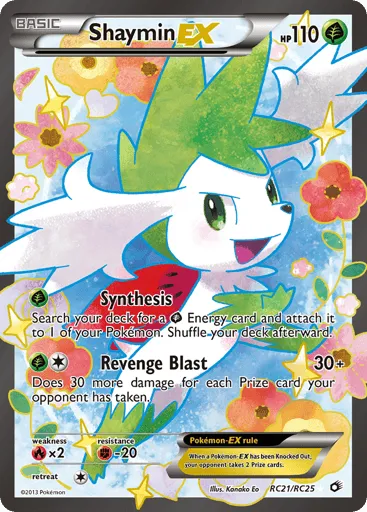 Shaymin-EX RC21/RC25 Legendary Treasures