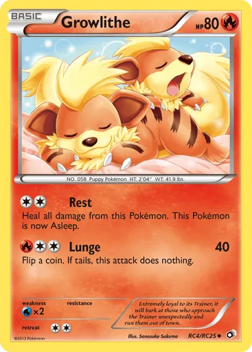 Growlithe RC4/RC25 Legendary Treasures