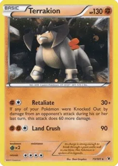Terrakion 73/101 Cosmos Holo Noble Victories