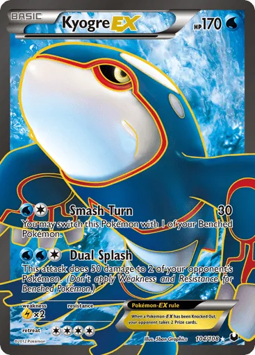 Kyogre-EX 104/108 Dark Explorers