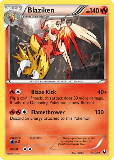 Blaziken 17/108 Dark Explorers