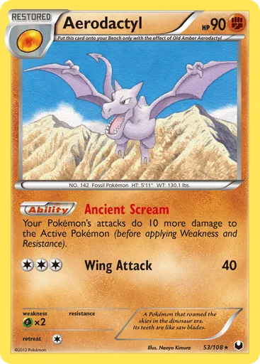 Aerodactyl 53/108 Dark Explorers