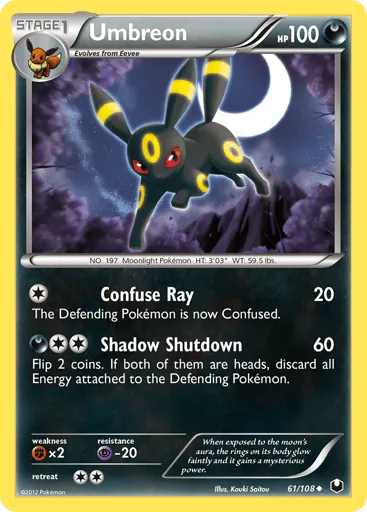 Umbreon 61/108 Dark Explorers