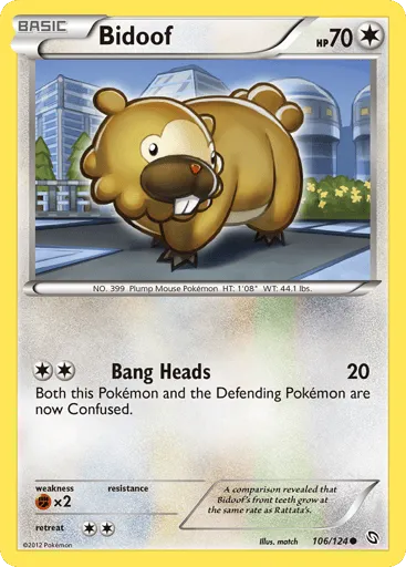 Bidoof 106/124 Dragons Exalted