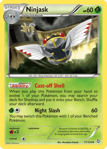 Ninjask 11/124 Dragons Exalted
