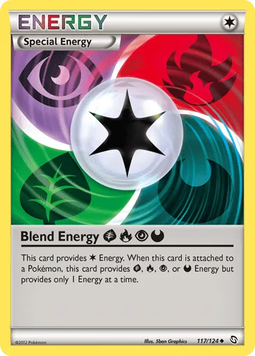 Blend Energy GrassFirePsychicDarkness 117/124 Dragons Exalted