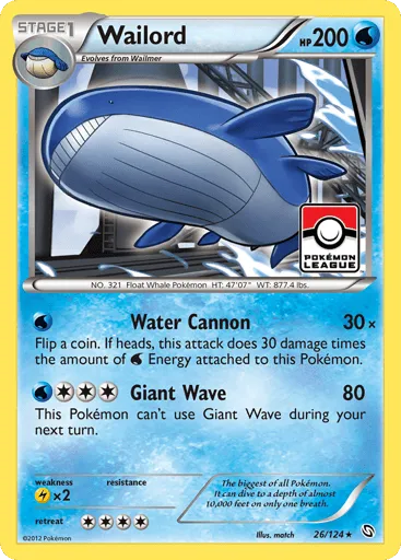 Wailord 26/124 Dragons Exalted