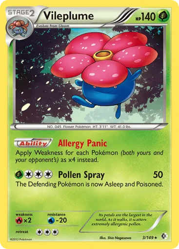 Vileplume 3/149 Boundaries Crossed