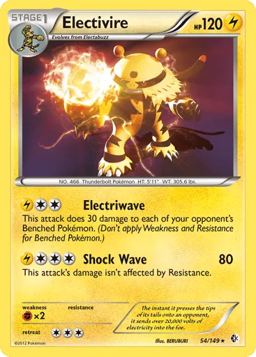Electivire 54/149 Boundaries Crossed